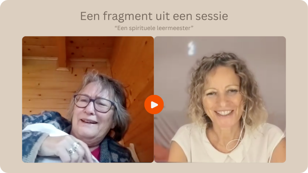 Moment uit een hypnosesessie met Judith Verberne